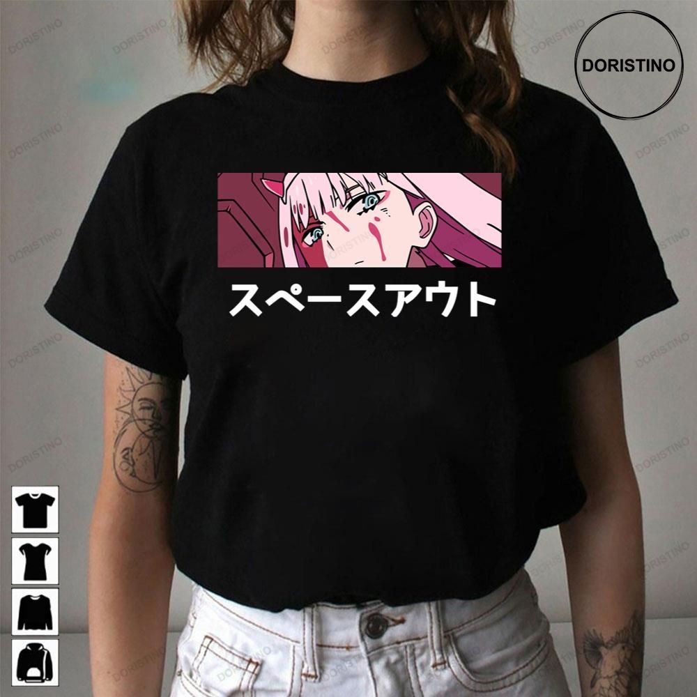 Zero Two Color Anime Manga Darling In The Franxx Limited Edition T-shirts